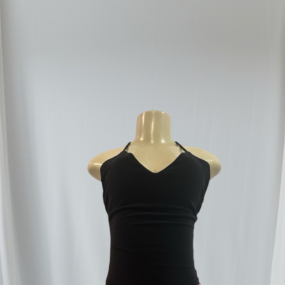 Black Halter Neck Women's Top